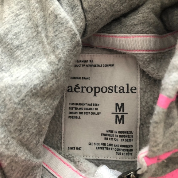 Aeropostale Full Zip Striped Hoodie -C5 - Picture 2 of 5